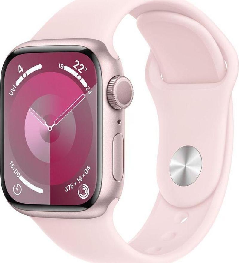 Watch Series 9 Gps 41Mm Pembe Alüminyum Kasa Ve Uçuk Pembe Spor Kordon - M/L