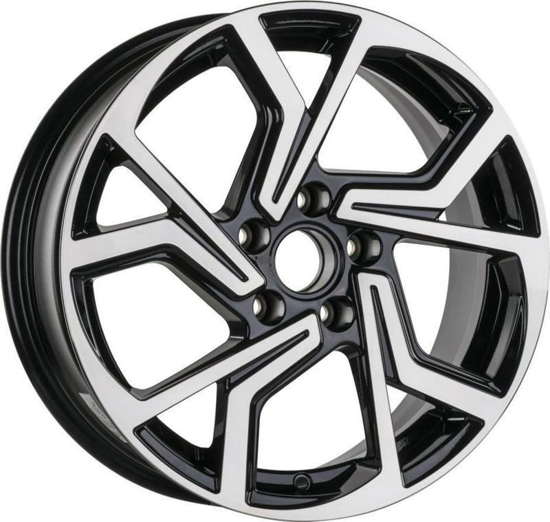 -270-01 7.0x17"-5x100 ET40 57.1 Black Polished Jant (4 Adet)