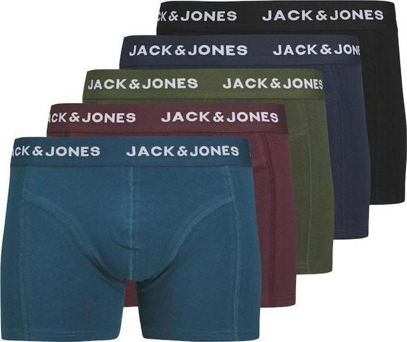 Jack Jones Teo Solıd 5 Li Paket Erkek Boxer 12259076