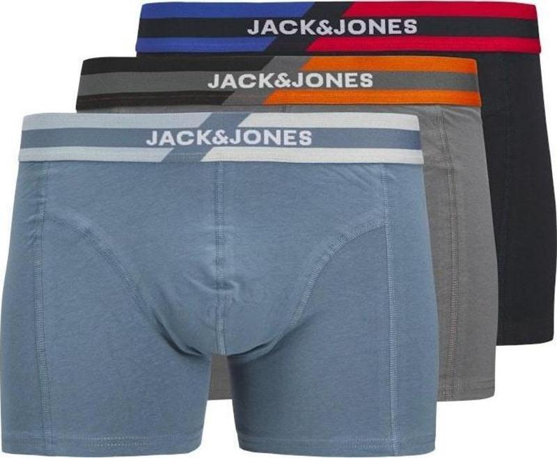 Jack Jones Teve Solıd 3 Lü Paket Erkek Boxer 12268486