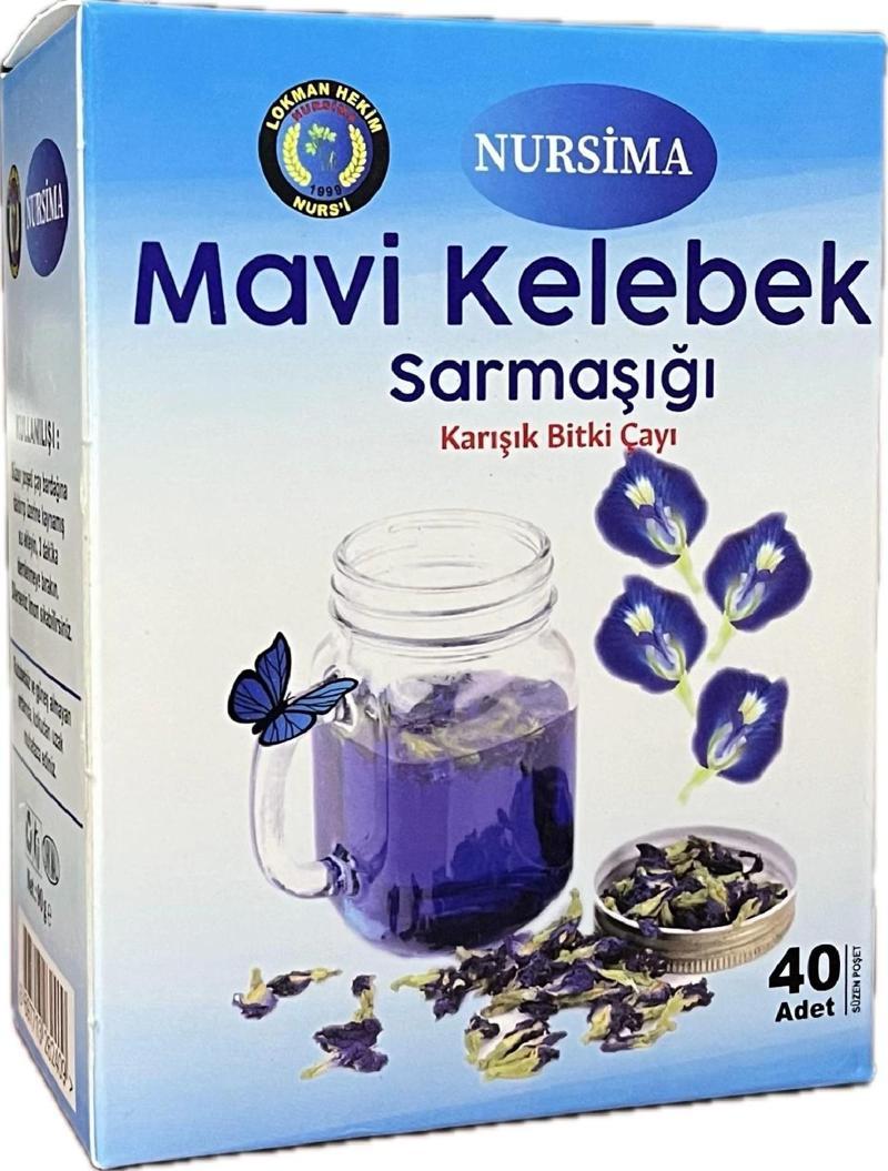 Mavi Kelebek Sarmaşığı Çayı 40lı Süzen Poşet Çay