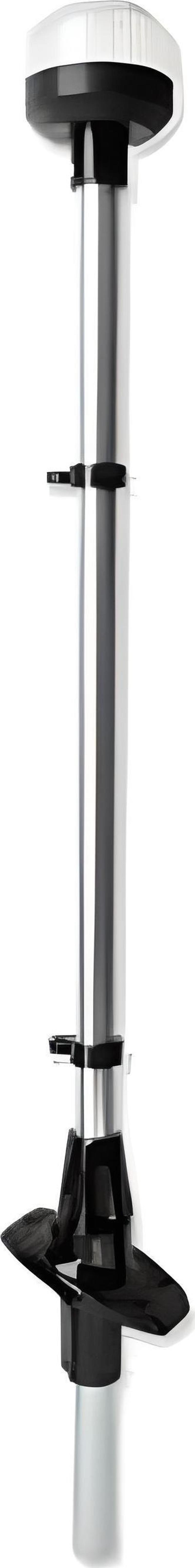 IŞIKLI BAYRAK DİREĞİ AYARLI LED 12V SİYAH 60CM