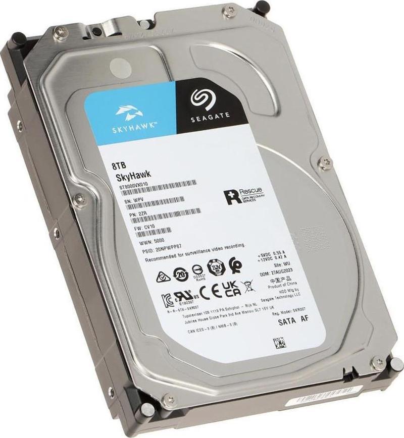 Skyhawk 3.5 8 TB Sata3 7200 Rpm 7-24 Güvenlik Kamerası Dvr Harddisk Pc Bilgisayar