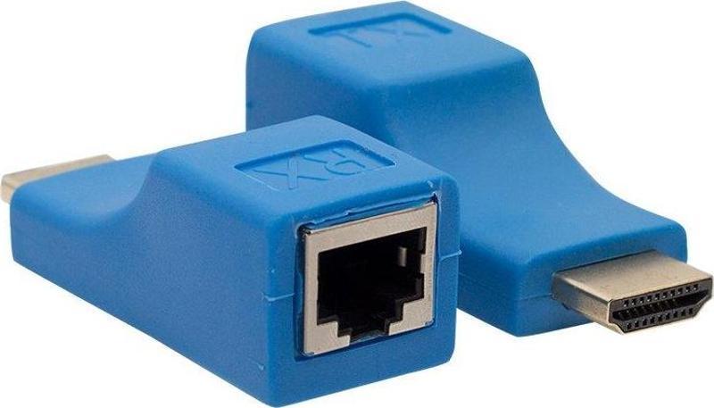 Ayt Fully H-608F 4K HDMI to RJ45 CAT5 CAT6 Ethernet 30 Metre HDMI Uzatıcı Extender