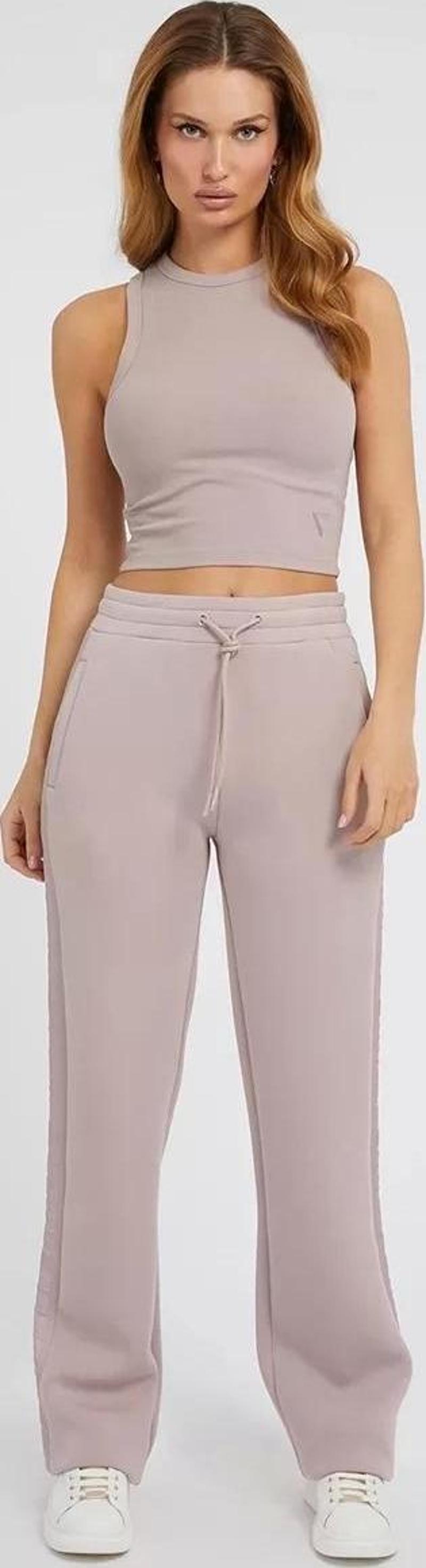 Kadın Pembe Ribana Crop