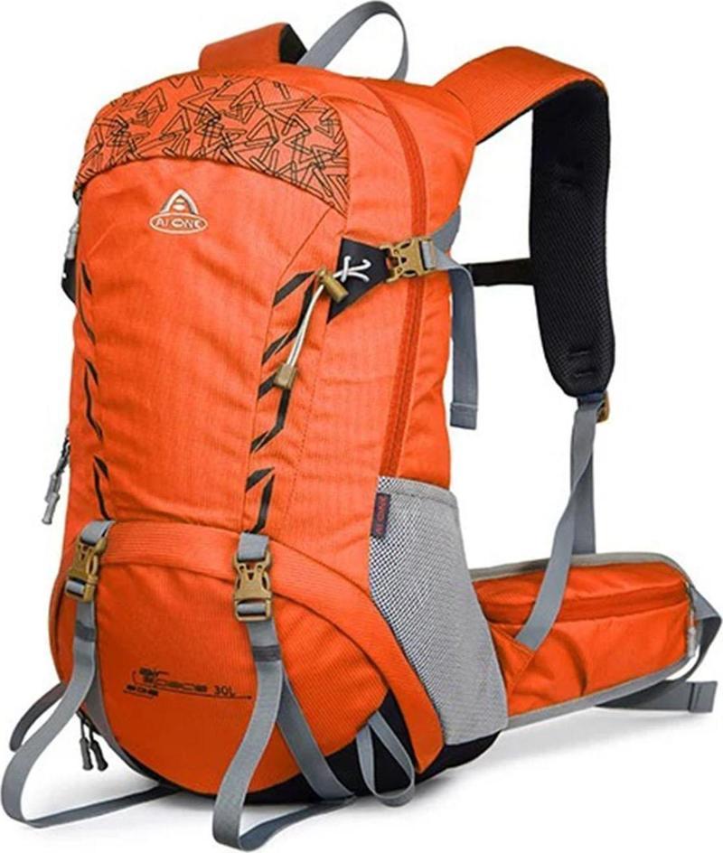 Outdoor Kamp ve Yürüyüş Sırt Çantası (30 Litre Kapasiteli) Turuncu 9713