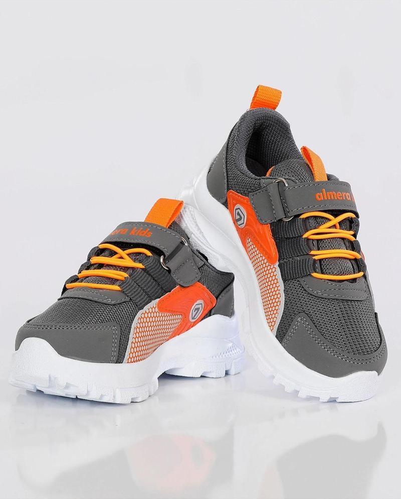 Almera Kids Unisex Çocuk Rahat Taban,Çırtlı Kolay Giyilir, Renkli, Günlük Yürüyüş ve Spor Ayakkabısı ALM900VF