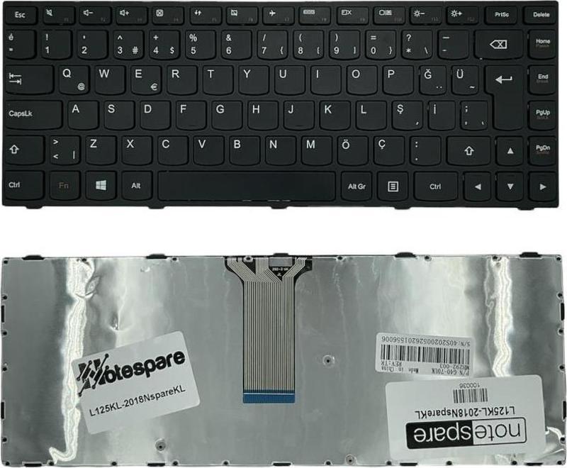 Lenovo Yoga 500-14ISK Uyumlu Laptop Klavye Siyah TR