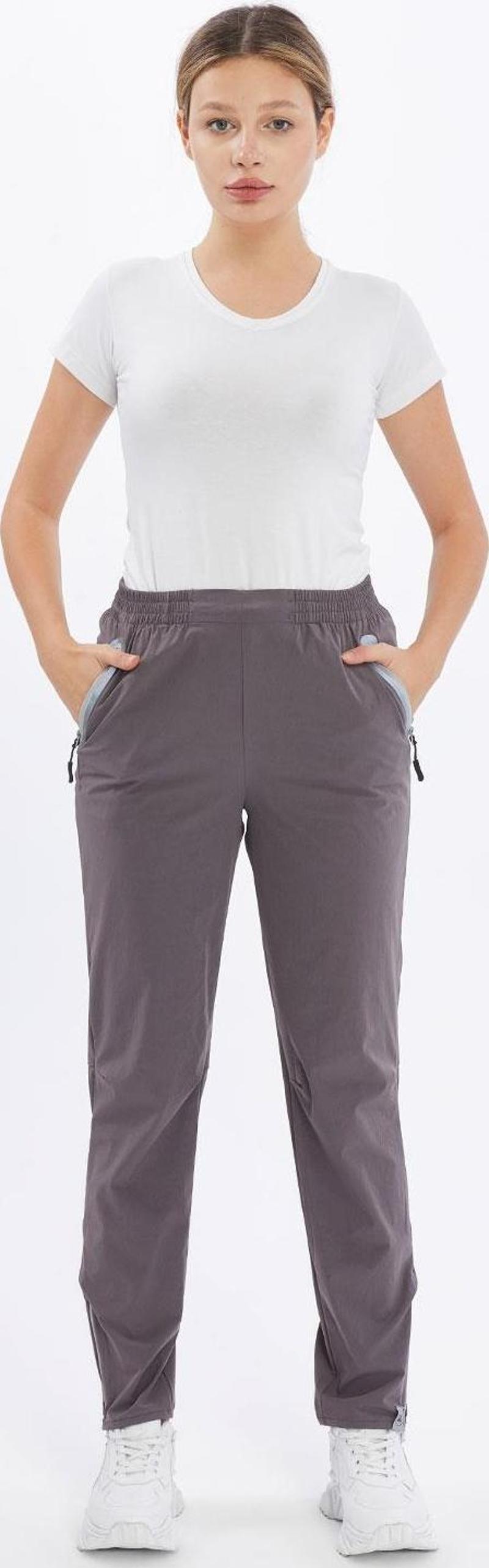 Quick Dry Kadın Trekking Pantolon-FÜME