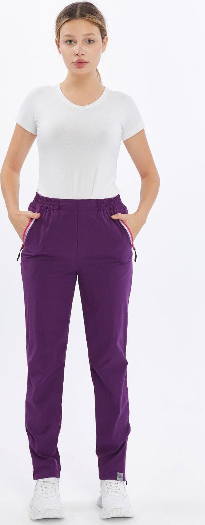 Quick Dry Kadın Trekking Pantolon-MOR