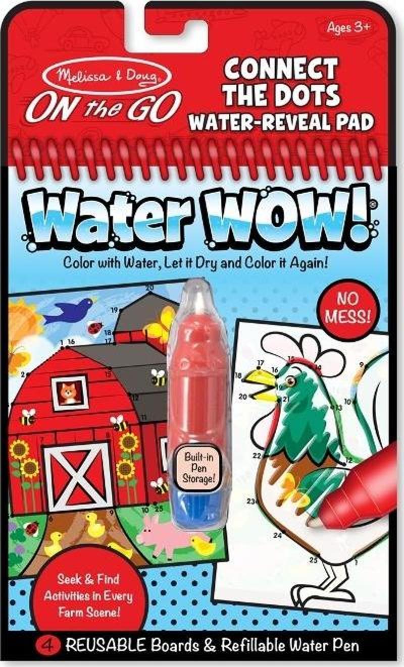 Water Wow! Su ile Boyama Kitabı - Çiftlik - Noktaları Birleştir