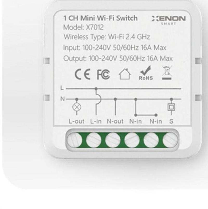 Xenon Smart Tuya Wifi Destekli 16A Akıllı İki Kanallı Işık Anahtarı