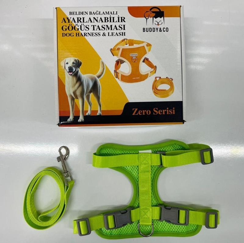 Buddy Co Zero Köpek Uzatmalı Göğüs Tasması Yeşil Large