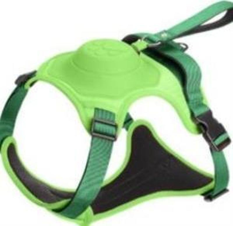 Buddy Co Zero Ultra Kendinden Gezdirmeli Çok Yönlü Uzatılabilir Köpek Göğüs Tasması Yeşil XLarge