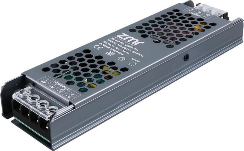 ZMR ZMR-704/B.00 12 Volt 16.5 Amper 200 Watt Slim Metal Kasa Adaptör