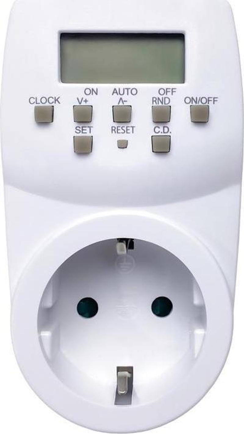 Timer-2 1780 Watt Dijital Haftalık Zaman Ayarlı Priz