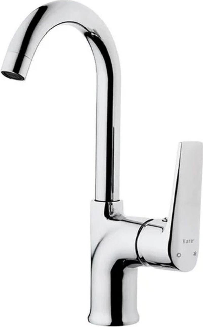 Barbados Mix Kısa Borulu Lavabo Bataryası Krom