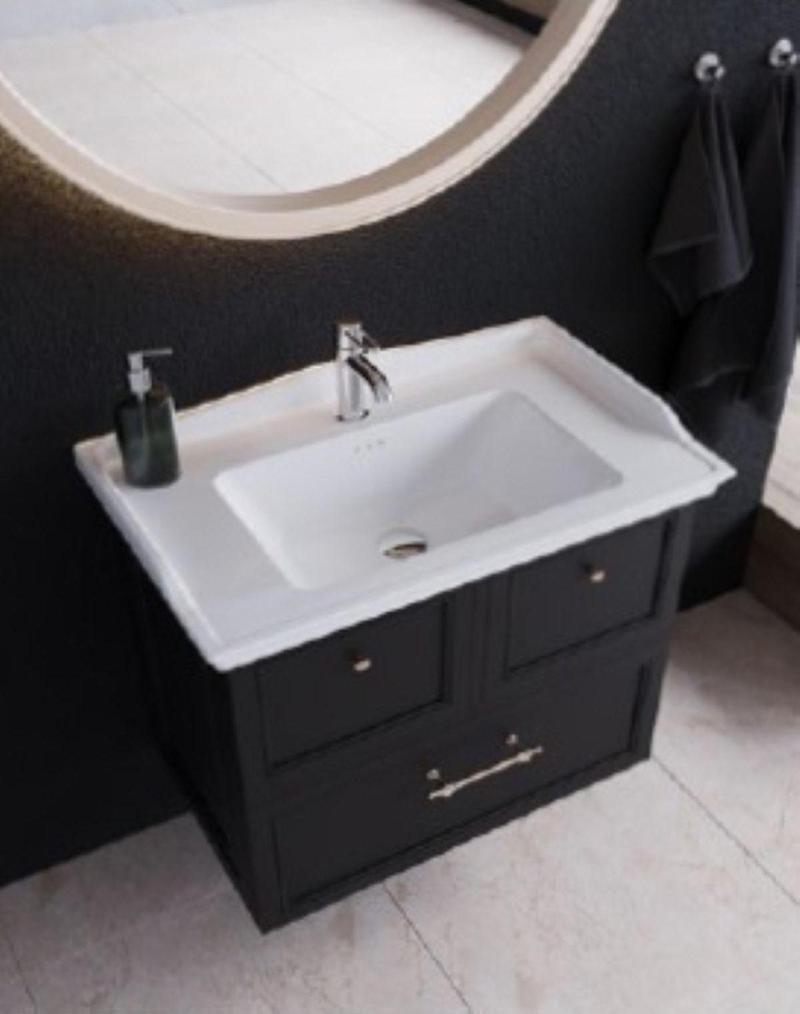 Kapadokya Etajerli Lavabo 100X48 Cm(Dolap Hariç) Beyaz