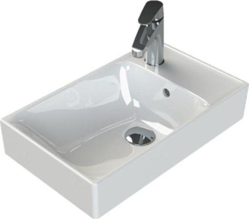 Sharp Etajerli Lavabo 50X25 Cm Beyaz