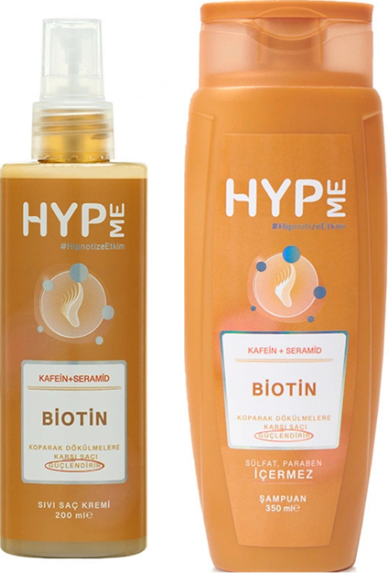 Hyp Me Dökülme Karşıtı Sülfatsız Şampuan 350 ml  Hyp Me Dökülme Karşıtı Sıvı Saç Kremi 200 ml