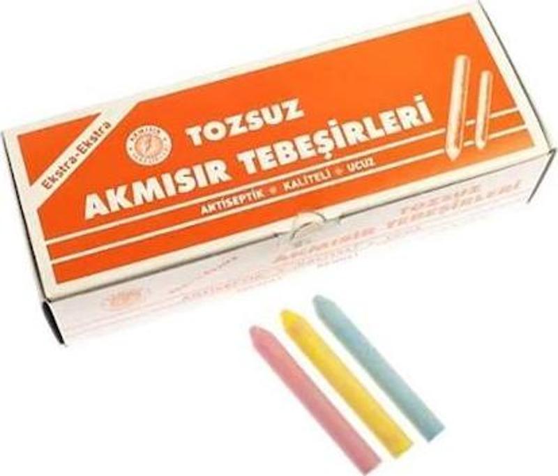 Tebeşir Tozsuz 100 Lü Renkli (10 Lu Koli)