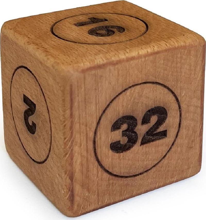 Ahşap Vido Zar Doubling Cube 45x45mm