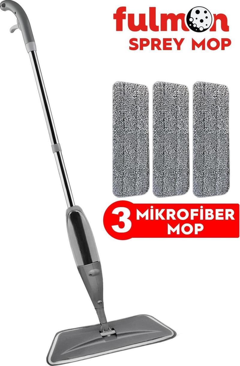 SPREY MOP GRİ 3 MİKROFİBER MOP SET