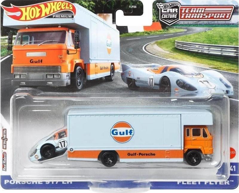 HOTWHEELS TEAM TRANSPORT Porsche 917 LH & Fleet Flyer