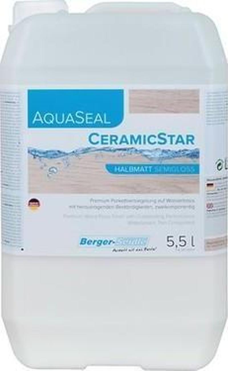 Su Bazlı Parke Cilası Yarı Mat Berger-Seidle CeramicStar 5,5 lt 2k