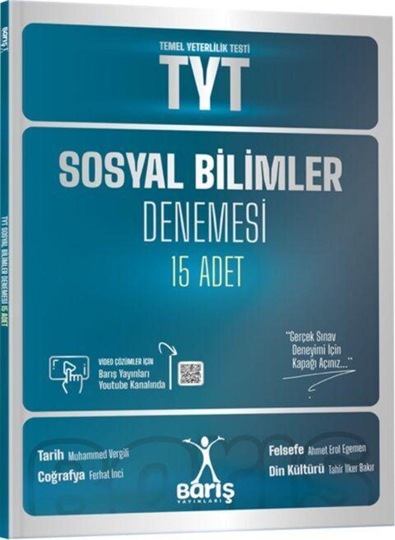 Barış Yayınları TYT Sosyal Bilimler Denemesi 15 Adet