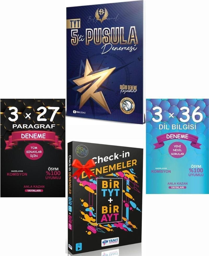 Bilgi Sarmal TYT 5 li Pusula Deneme + Anla Kazan Deneme Seti + Yanıt 1 TYT 1 AYT Deneme
