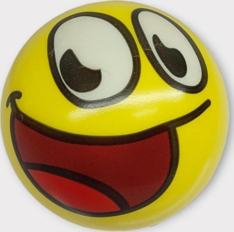 Soft Smile Top Stres Topu Sünger Top 10 cm - Ağzı Çok Açık Gülen