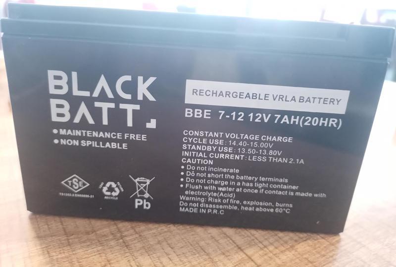 BlackBatt Bbe 7-12 12V 7AH Akü