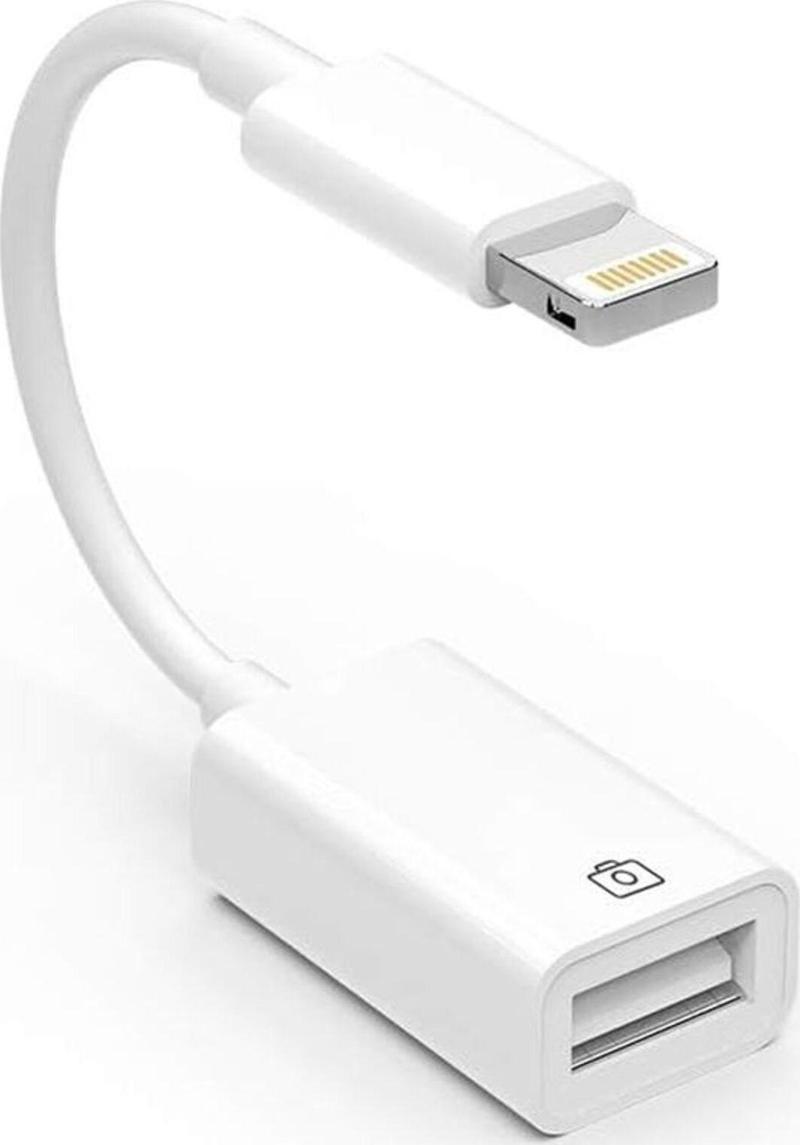 Lightning To Usb Çevirici Otg Usb Kamera Adaptörü İos 13 Üzeri Dönüştürücü