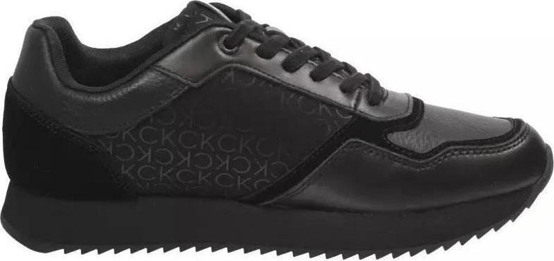 Logolu Erkek Siyah Sneaker