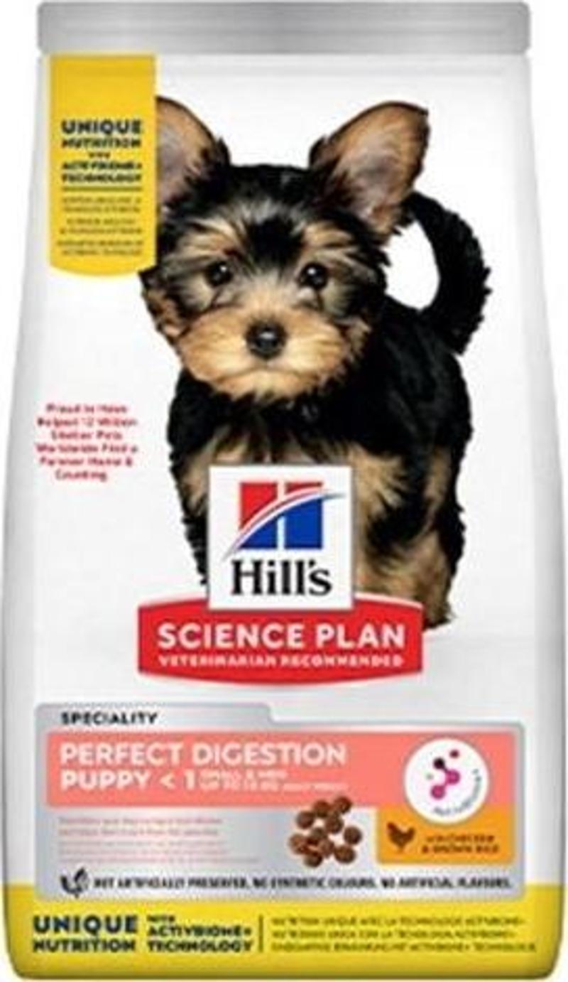 Hills Perfect Digestion Tavuklu Küçük Irk Yavru Köpek Maması 3 Kg