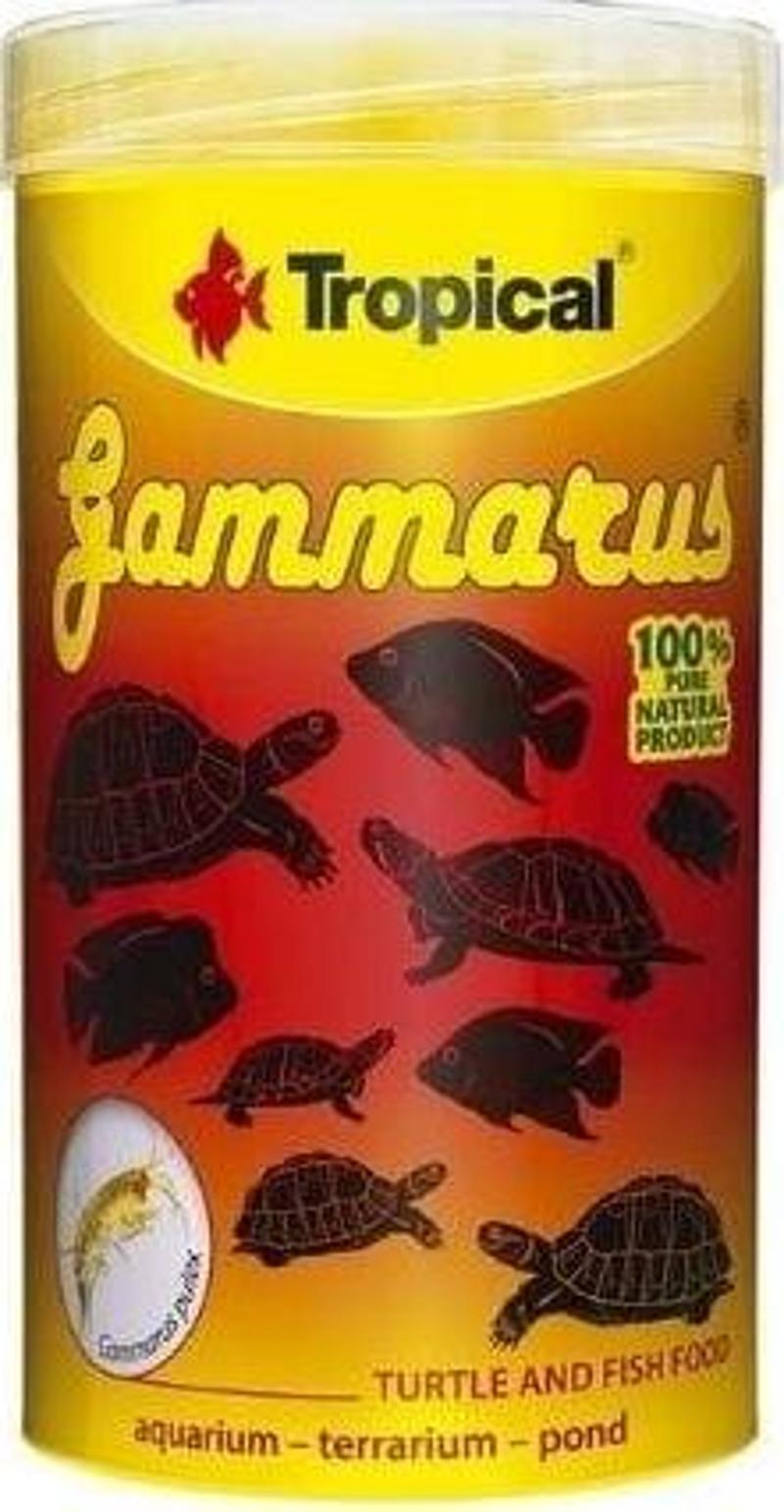 Gammarus Kurutulmuş Karides Kaplumbağa ve Balık Yemi 1000 Ml 120 Gr
