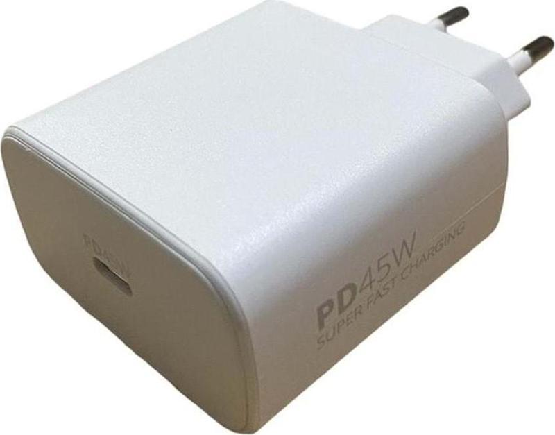  Samsung Galaxy S22 İle Uyumlu  45W PD Destekli Type-C Hızlı Şarj Adaptörü S45