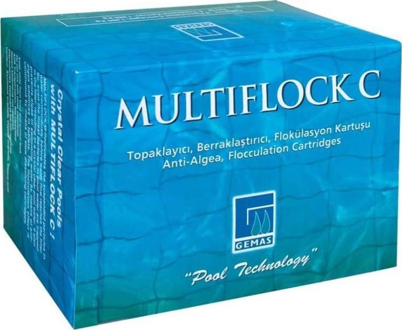 Gemaş MULTIFLOCK C Topaklayıcı ve Yosun Önleyici 8 Adet Kartuş-ToptancıyızBiz