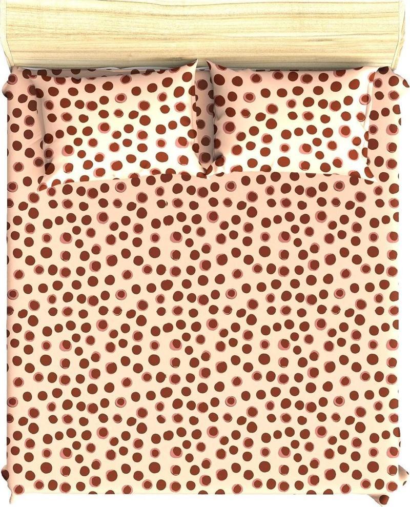 %100 Pamuklu Çiçekli Gili 160x200 + 2*(50x70) Çift Kişilik Lastikli Çarşaf Takımı