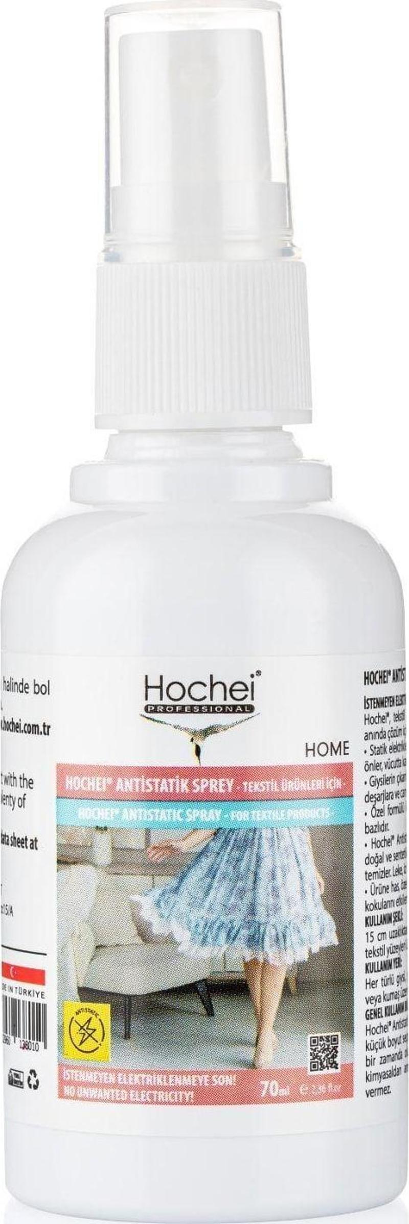 Hochei Antistatik Sprey Tekstil Ürünleri İçin 70 ml (Cep - Çanta Boyu)