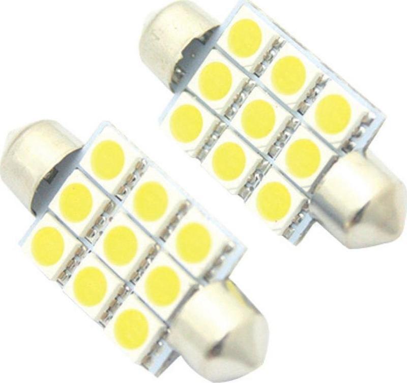 9  Led'Li Sofit Ampül Beyaz 12 V