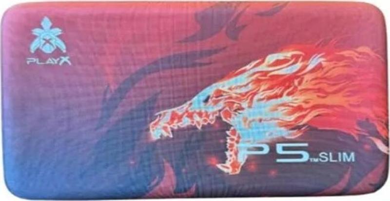 Playstation 5 Taşıma Çantası Koyu Kırmızı Desenli