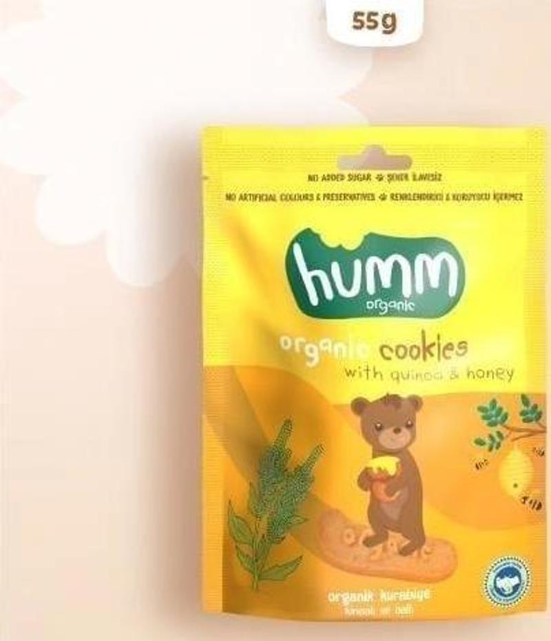 Nessiworld Humm Organik Ballı ve Kinoalı Kurabiye 55 Gr