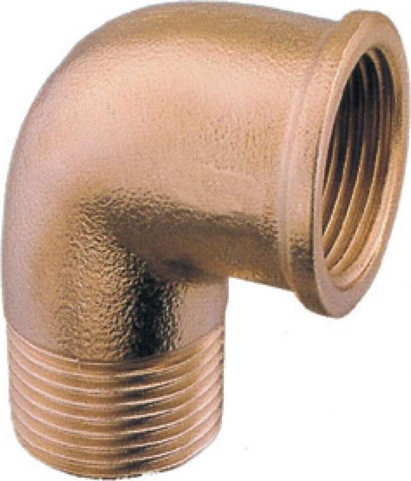 Kuyruklu Dirsek Sarı 3/8"