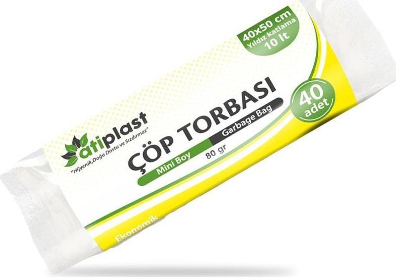 Çöp Torbası Standart Mini Boy 80 gr 40 x 50 cm Şeffaf