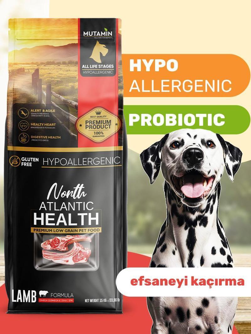 North Atlantic Health Kuzu Etli Yetişkin Köpek Maması 15KG - Mutamin Fabrikadan Orjinal