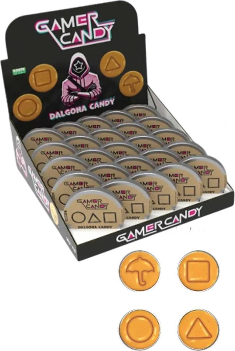 Gamer Candy Squid Game Dalgona Şeker 20gr 25 li Paket