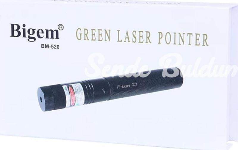 Şarjlı Yeşil Lazer Pointer 1000mw Bm520