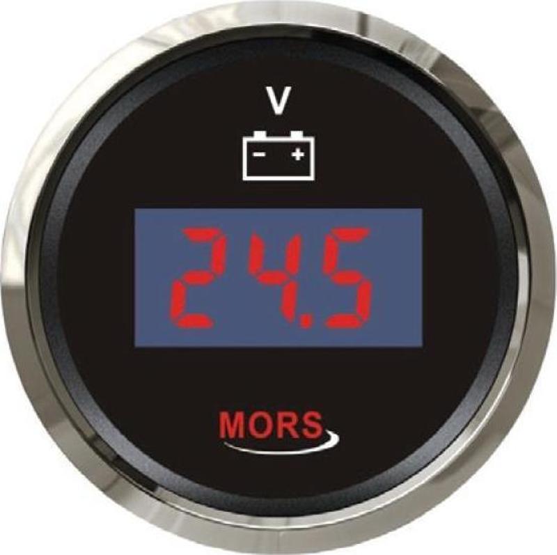 Dijital Voltmetre 12-24 Volt Siyah